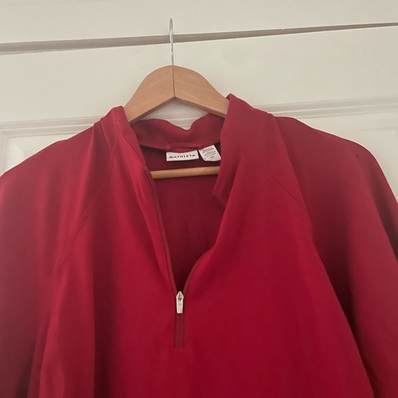 Athleta Salutation Half Zip Top Clover Berry 3X - Picture 8 of 9
